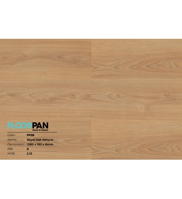 Sàn gỗ Floorpan FP28 Royal Oak Natural - 8mm - AC4