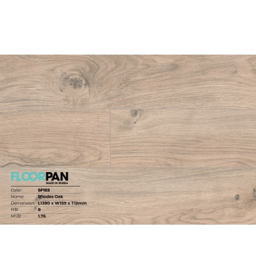 Sàn gỗ Floorpan SF103 Rhodes Oak - 12mm - AC5